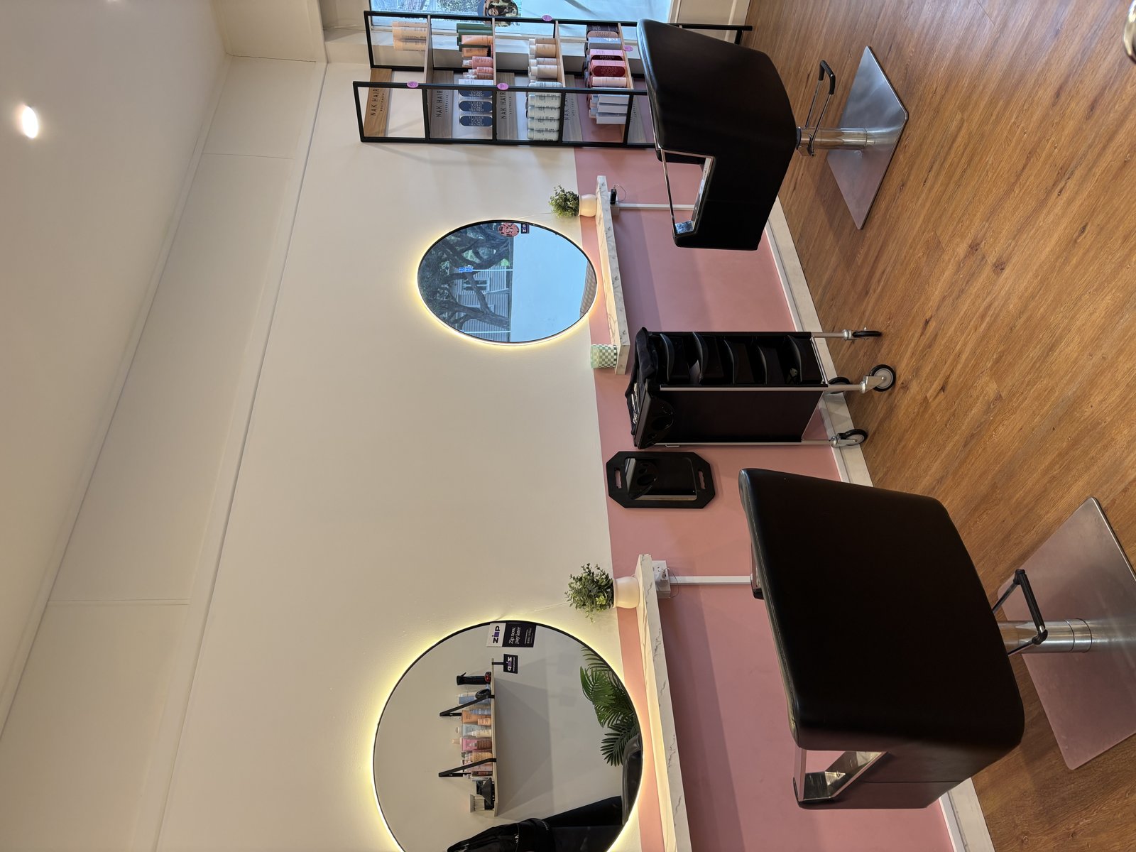 Inside Phoenix Hair and Co — Amber's lash studio at 296 The Parade, Island Bay, Wellington.